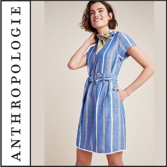 NWT { Anthropologie } Pilcro Striped Dress - Picture 1 of 9
